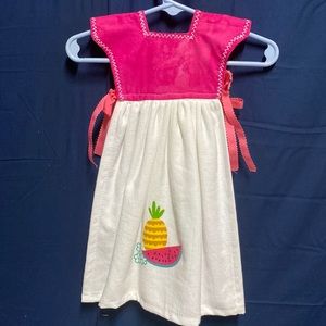 Handmade Pink Fruit Oven Towel